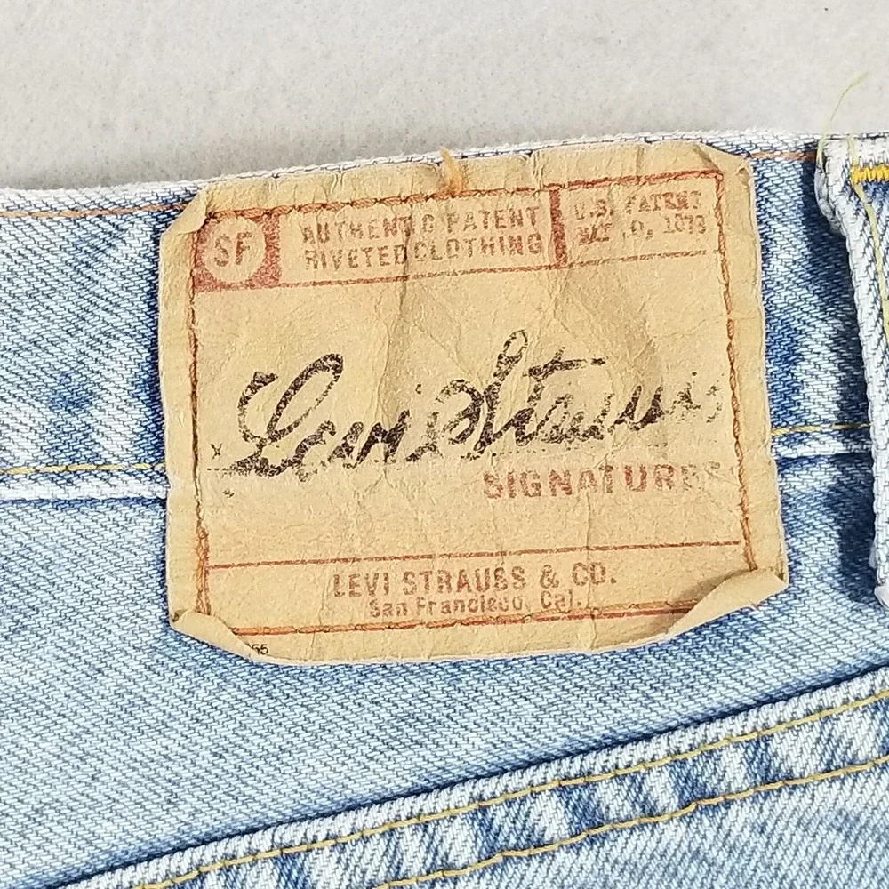 Levi Signature Series jeans men's 32x32 regular fit straight blue denim pants
